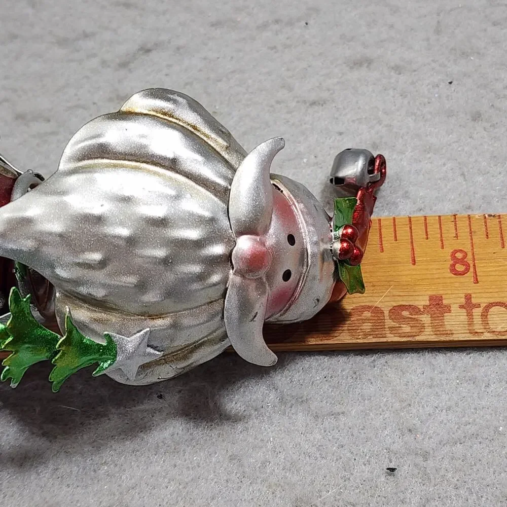 Handcrafted Santa Clause Metal Holiday Wine Bottle Stopper Topper Pier 1 NIP